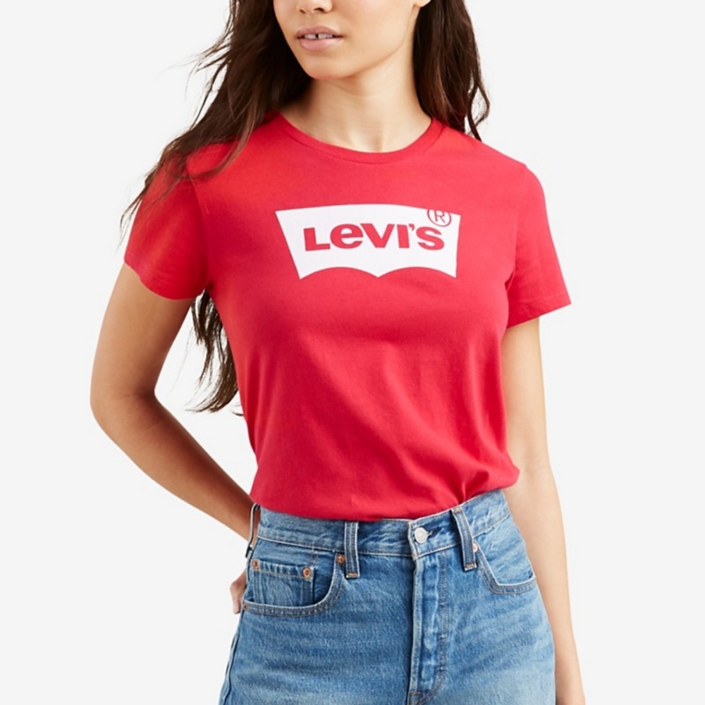 "SALE"Levi's Cotton Batwing Logo Graphic T-shirt